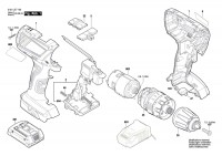 Bosch 3 601 JE7 101 Gsb 18V-28 Cordl Perc Screwdr 18 V / Eu Spare Parts